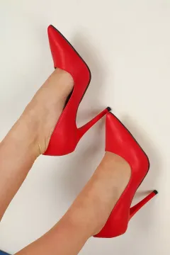 Kadın Stiletto Topuklu Ayakkabı Kırmızı